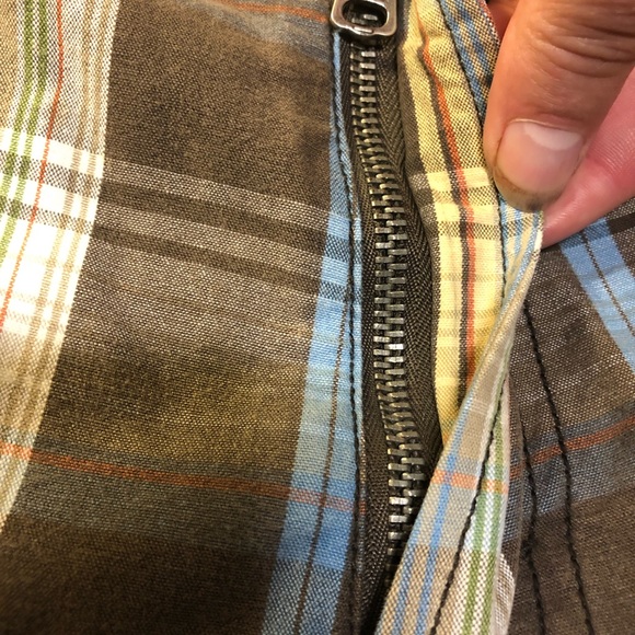 Levi’s Flat front men’s cotton plaid shorts size 30 - Picture 6 of 11